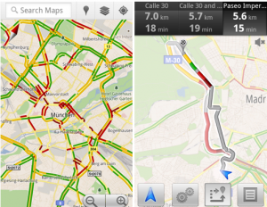 Google dehnt den Service für seine Karten-Software Google Maps aus: Ab sofort liegen die Verkehrsdaten in Echtzeit auch für Deutschland vor.